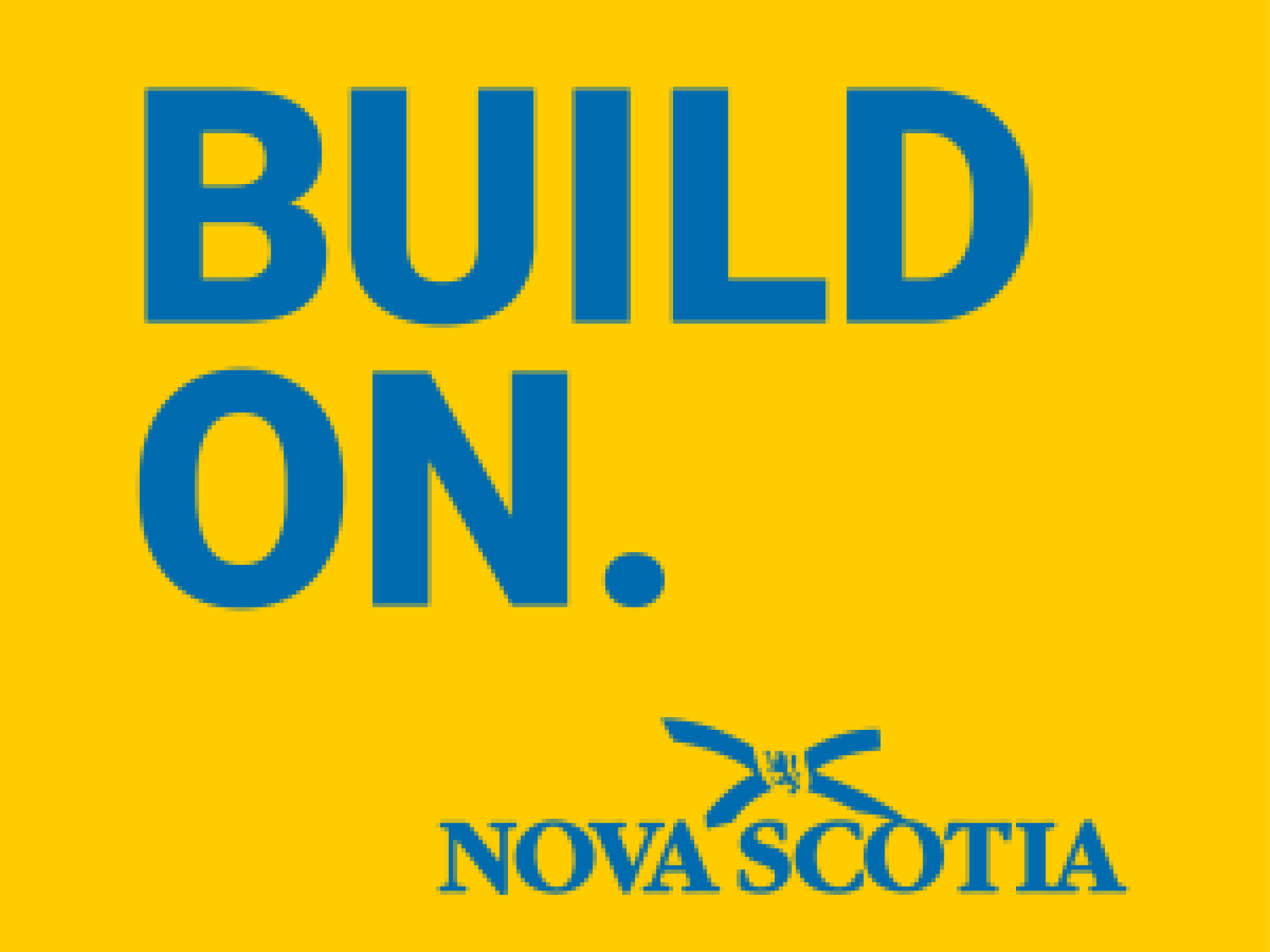 Build On logo with Nova Scotia emblem in the bottom right corner