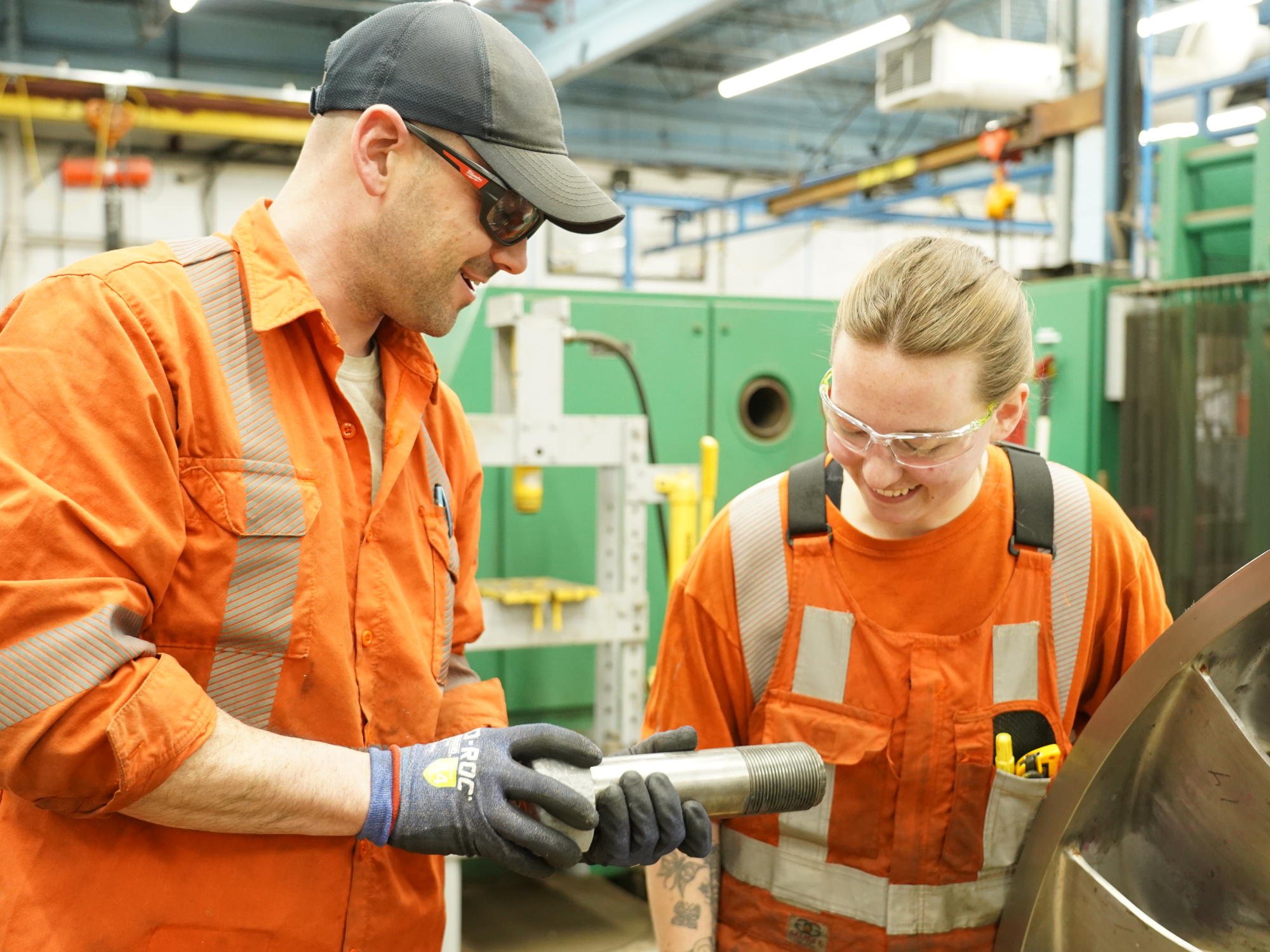 Machinist working